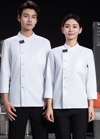 厨师服秋冬长袖餐饮烘焙蛋糕店后厨厨房工作服