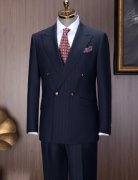 新郎婚礼西装、商务男士双排扣西服套装