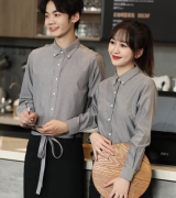 服务员酒店衬衫、大堂经理制服、西餐厅咖啡厅衬衣工作服